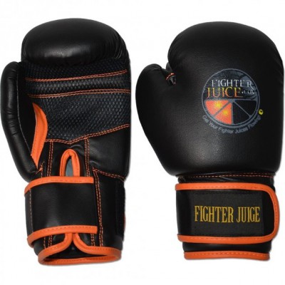 Боксерські рукавички для дітей RING TO CAGE FightersJuice Kids Boxing Gloves Чорний оранжевий 6 Oz