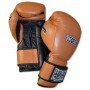 Боксерські рукавички RING TO CAGE Deluxe MiM-Foam Sparring Gloves - Safety Strap коричневий/чорний 14 oz