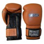 Боксерські рукавички RING TO CAGE Deluxe MiM-Foam Sparring Gloves - Safety Strap коричневий/чорний 14 oz