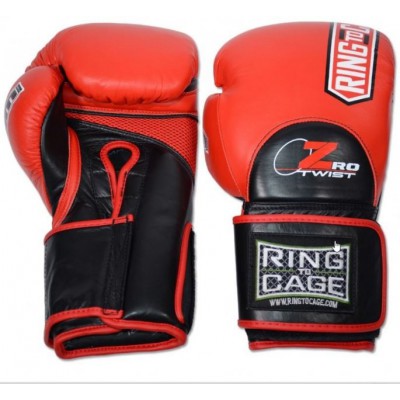 Рукавички боксерські RING TO CAGE 3.0 ZroTwist Deluxe MiM-Foam Sparring Gloves червоний/чорний 16 oz