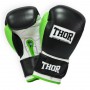 Боксерские перчатки Thor Typhoon 14oz Black/Green/White (8027/01(Leather) B/GR/W 14 oz.)