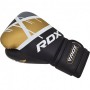 Боксерські рукавички RDX Rex Leather RDX Inc 10oz Чорно-золотий (37260020)