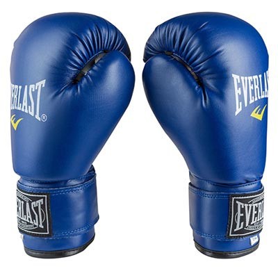 Рукавички боксерські на липучці Everlast EVDX308 (р-р 10oz, синій)