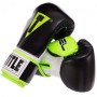 Рукавички для боксу та єдиноборств на липучці Title Boxing 3780 Black-Neon Green 10 унцій