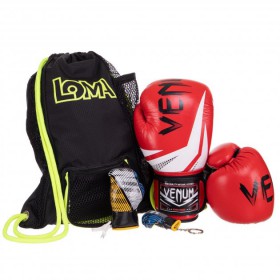 Боксерський набір 3в1 VNM 017 10 унції Червоний