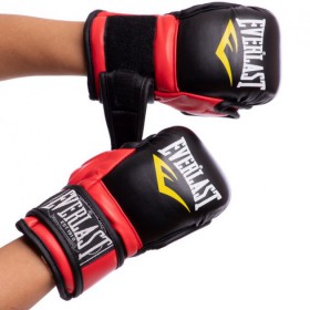Рукавички гібридні для єдиноборств Everlast 4612 розмір M Black-Red