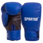 Рукавички для боксу та єдиноборств SPORTKO Champ PD-2 Blue-White 12 унцій