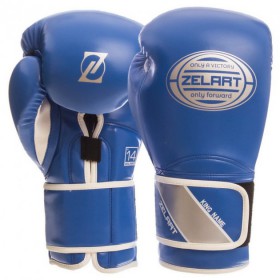 Боксерські рукавички Zelart Boxing Classic Blue [10ун.]