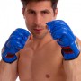 Снарядні рукавички шкіряні шингарти Everlast Heroe 01044 Blue розмір M