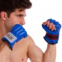 Снарядні рукавички шкіряні шингарти Everlast Heroe 01044 Blue розмір M