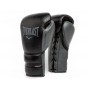 Професійні рукавички EVERLAST Powerlock-2 Pro Fight Gloves 8 унцій чорний/сірий (5230)