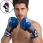 Рукавички гібридні для єдиноборств ММА шкіряні EVERLAST 10oz LD-P0000663-B