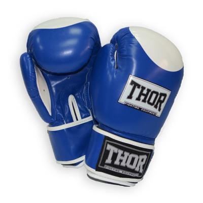 Боксерські рукавички THOR Competition 16oz Blue/White (500/02(PU) BLUE/WHITE 16 oz.)