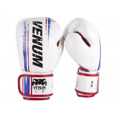 Перчатки боксерские VENUM Bangkok Spirit Boxing Gloves 10 унций белый (4898)