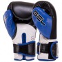 Рукавички для боксу та єдиноборств на липучці Title Boxing 3780 Black-Blue-White 14 унцій