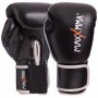 Рукавички боксерські PU на липучці MAXXMMA GB01S (р-р 12oz, чорний)