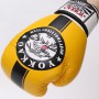 Рукавички для боксу та єдиноборств шкіряні YOKKAO YK016 Yellow-Black-White 10 унцій