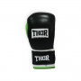 Боксерські рукавички Thor TYPHOON (Leather) BLAK-GREEN-WHITE