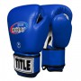 Боксерські рукавички TITLE Muay Thai Leather Trening Gloves (12oz) Сині