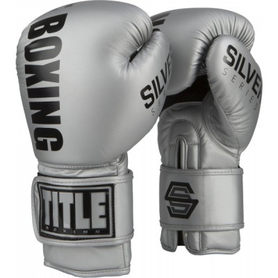 Боксерські рукавички TITLE Boxing Silver Series Select Training (18oz) Сірі