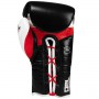 Боксерські рукавички TITLE GEL E-Series Lace Training Gloves (18oz) Чорні з білим і червоним