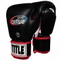 Боксерські рукавички TITLE Muay Thai Leather Trening Gloves (18oz) Чорні