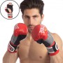 Рукавички гібридні шкіряні для єдиноборств Everlast Heroe 0271 розмір 10 унцій Red-Grey