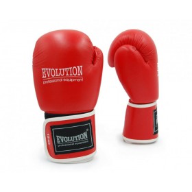 Боксерські рукавички EVOLUTION PROFESSIONAL EQ ze naturalnej PRO Red