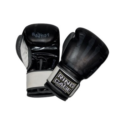 Тренувальні боксерські рукавички RING TO CAGE Gym Training Gloves - чорний/X-Ray 16 Oz