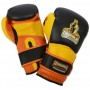 Тренувальні боксерські рукавички RING TO CAGE MUGHALS Molded-Foam and Gel-Lined Training Boxing Gloves чорний/оранжевий/жовтий 1