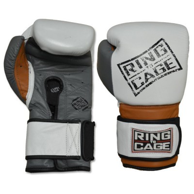 Боксерські рукавички тренувальні RING TO CAGE Platinum GelTech Training Gloves - Safety Strap 16 oz