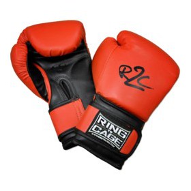 Боксерські рукавички для дітей RING TO CAGE Kids Boxing Gloves Червоний-чорний 6 Oz