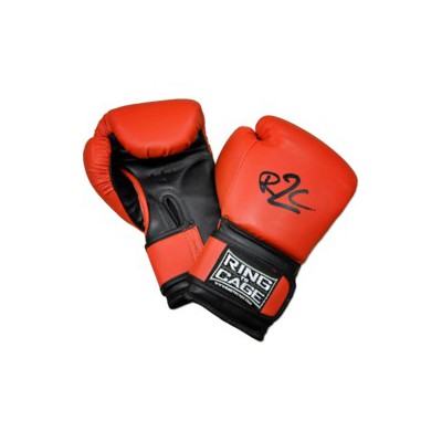 Боксерські рукавички для дітей RING TO CAGE Kids Boxing Gloves Червоний-чорний 6 Oz