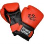 Боксерські рукавички для дітей RING TO CAGE Kids Boxing Gloves Червоний-чорний 6 Oz