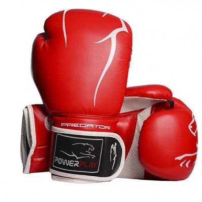 Боксерські рукавички 3018 Power Play 10oz Червоно-білий (37228047)