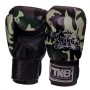 Рукавички боксерські шкіряні Empower Camouflage TKBGEM-03 Top King Boxing 18oz Камуфляж зелений (37551037)