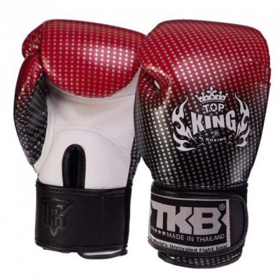 Рукавички боксерські шкіряні дитячі Super Star TKBGKC-01 Top King Boxing M Червоний (37551035)