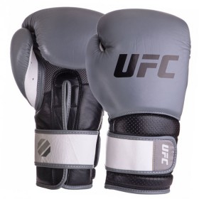 Рукавички боксерські Pro Training UHK-69996 UFC 18oz Сіро-чорний (37512079)