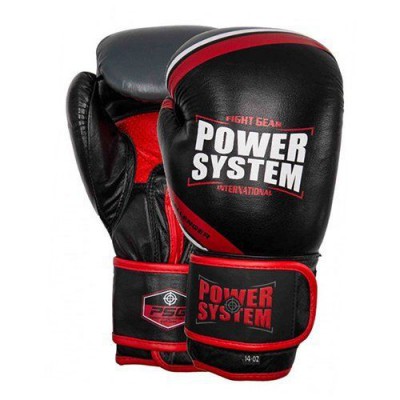 Рукавички боксерські PS-5005 Challenger Power System 14oz Чорно-червоний (37227003)