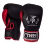 Рукавички боксерські шкіряні Reborn TKBGRB Top King Boxing 14oz Чорно-червоний (37551039)