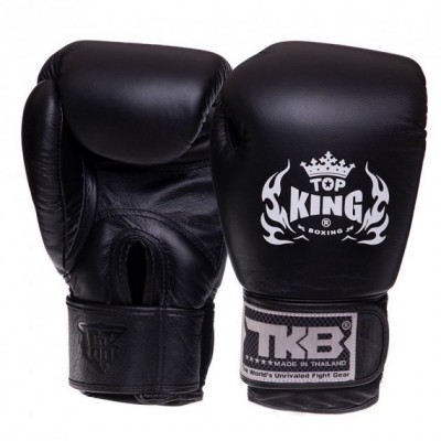 Рукавички боксерські шкіряні Ultimate TKBGUV Top King Boxing 8oz Чорний (37551034)