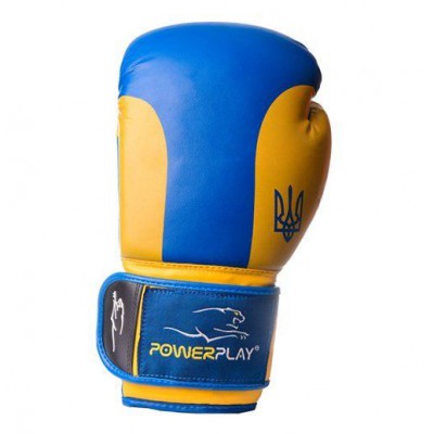 Боксерські рукавички 3021 Power Play 12oz Синьо-жовтий (37228011)