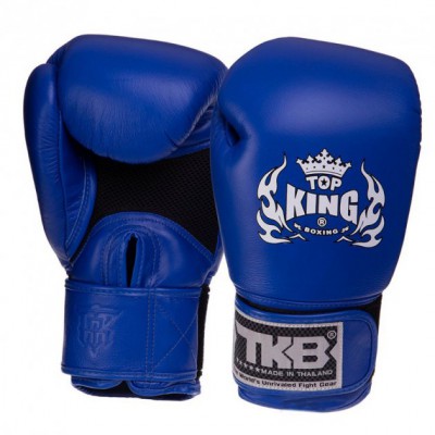 Рукавички боксерські шкіряні Ultimate Air TKBGAV Top King Boxing 18oz Синій (37551033)