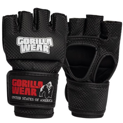 Рукавички Berea MMA Gloves (Without Thumb) Gorilla Wear L/XL Чорно-білий (37369006)