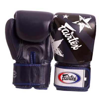 Рукавички боксерські BGV1N Fairtex 14oz Синьо-чорний (37475016)