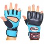 Рукавички MMA GGL-4 Twins L Блакитно-чорний (37426019)