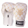 Рукавички боксерські шкіряні Chain TKBGCH Top King Boxing 16oz Біло-золотий (37551044)