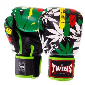 Рукавички боксерські Grass FBGVL3-54 Twins 14oz Зелений (37426153)