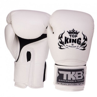 Рукавички боксерські шкіряні Super AIR TKBGSA Top King Boxing 18oz Білий (37551041)