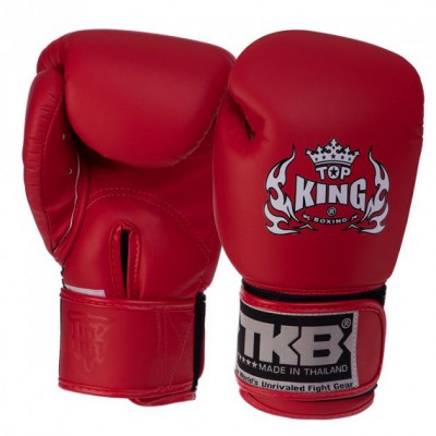 Рукавички боксерські шкіряні дитячі TKBGKC Top King Boxing M Червоний (37551036)